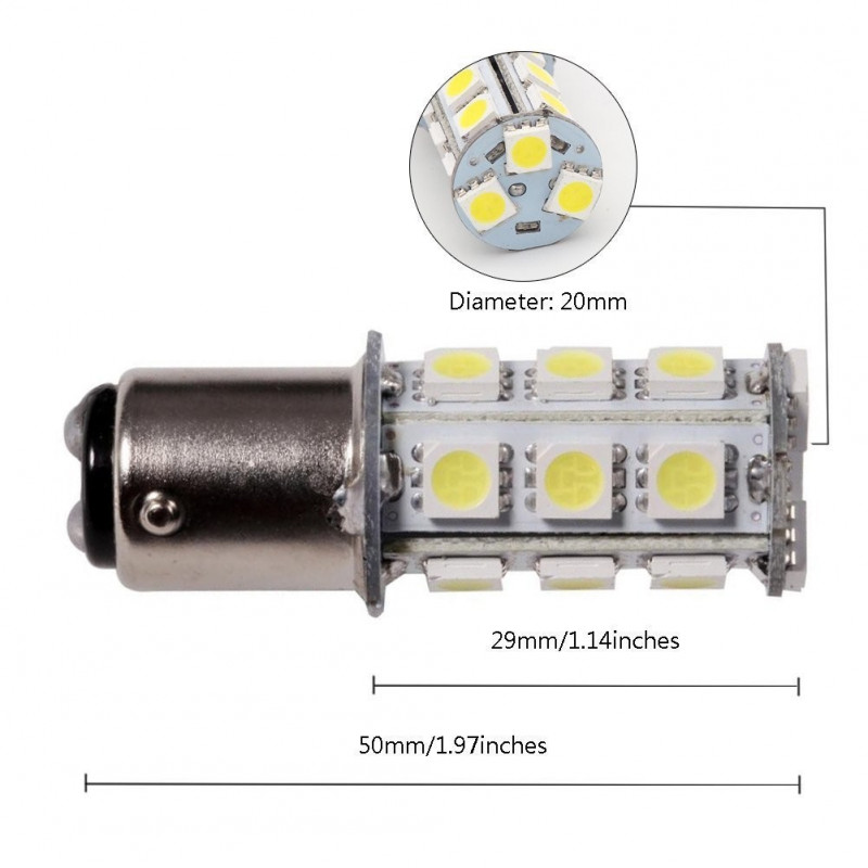 Led diod lampa BA15d Xenonvit 2 pack Led diod lampa BA15d Xenonvit 2 pack
