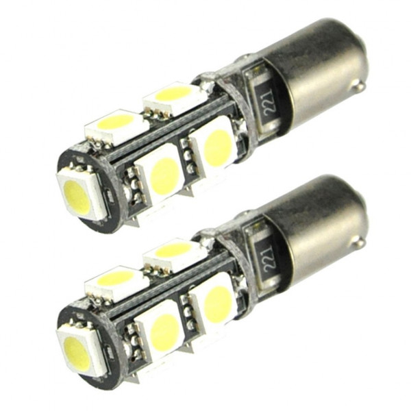 Led diodlampa BA9s - H4W 9 SMD Canbus Xenonvit Led diodlampa BA9s - H4W 9 SMD Canbus Xenonvit