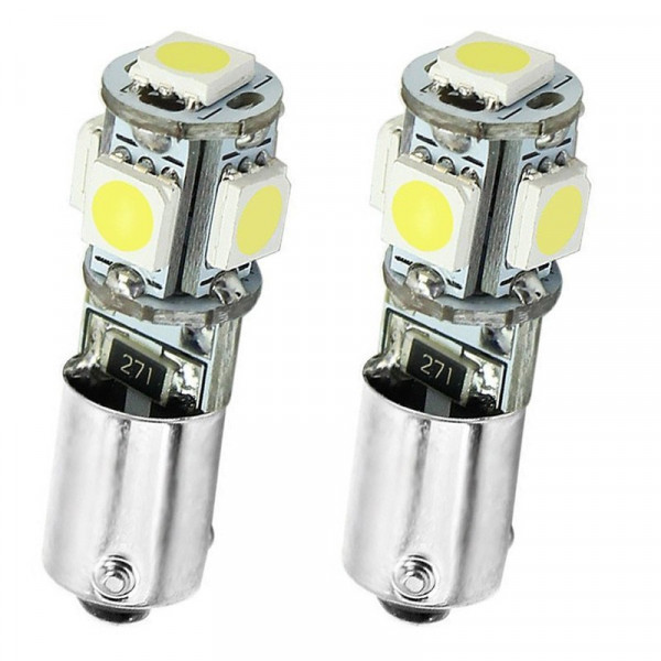 Led Diodlampa H6W - BAX9s 5 SMD Canbus 2-pack Led Diodlampa H6W - BAX9s 5 SMD Canbus 2-pack