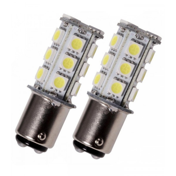 Led Diodlampa P21/4W - BAZ15d 18 smd Röd Led Diodlampa P21/4W - BAZ15d 18 smd Röd