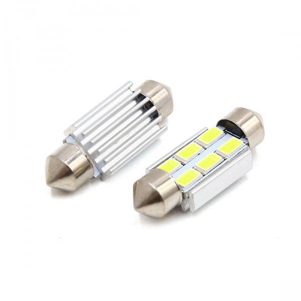 Spollampa / festoon c5w SV8.5 Led 6 5630 smd Canbus 36mm 2-pack Spollampa / festoon c5w SV8.5 Led 6 5630 smd Canbus 36mm 2-pack