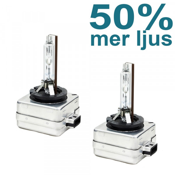 D3S 35W Xenonlampor 50% mer ljus 5500K 2-pack D3S 35W Xenonlampor 50% mer ljus 5500K 2-pack